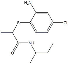 2-[(2-amino-4-chlorophenyl)sulfanyl]-N-(butan-2-yl)propanamide 구조식 이미지