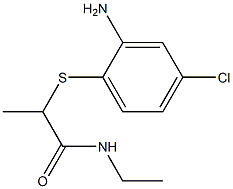 2-[(2-amino-4-chlorophenyl)sulfanyl]-N-ethylpropanamide Structure