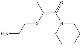 2-[(2-aminoethyl)sulfanyl]-1-(piperidin-1-yl)propan-1-one 구조식 이미지