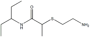 2-[(2-aminoethyl)sulfanyl]-N-(pentan-3-yl)propanamide 구조식 이미지