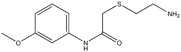 2-[(2-aminoethyl)thio]-N-(3-methoxyphenyl)acetamide 구조식 이미지