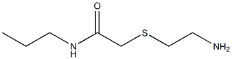 2-[(2-aminoethyl)thio]-N-propylacetamide Structure