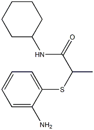 2-[(2-aminophenyl)sulfanyl]-N-cyclohexylpropanamide 구조식 이미지