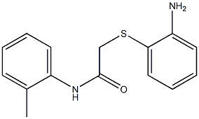 2-[(2-aminophenyl)thio]-N-(2-methylphenyl)acetamide 구조식 이미지