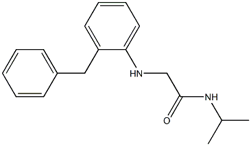 2-[(2-benzylphenyl)amino]-N-(propan-2-yl)acetamide Structure