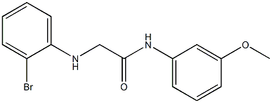 2-[(2-bromophenyl)amino]-N-(3-methoxyphenyl)acetamide Structure