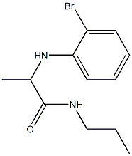 2-[(2-bromophenyl)amino]-N-propylpropanamide 구조식 이미지