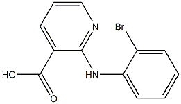 2-[(2-bromophenyl)amino]pyridine-3-carboxylic acid 구조식 이미지