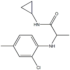 2-[(2-chloro-4-methylphenyl)amino]-N-cyclopropylpropanamide 구조식 이미지