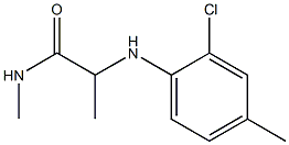 2-[(2-chloro-4-methylphenyl)amino]-N-methylpropanamide Structure