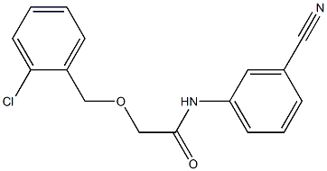 2-[(2-chlorophenyl)methoxy]-N-(3-cyanophenyl)acetamide 구조식 이미지