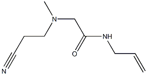 2-[(2-cyanoethyl)(methyl)amino]-N-(prop-2-en-1-yl)acetamide 구조식 이미지