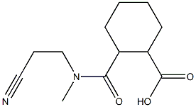 2-[(2-cyanoethyl)(methyl)carbamoyl]cyclohexane-1-carboxylic acid Structure