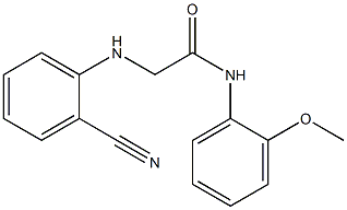 2-[(2-cyanophenyl)amino]-N-(2-methoxyphenyl)acetamide Structure