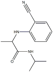 2-[(2-cyanophenyl)amino]-N-(propan-2-yl)propanamide Structure