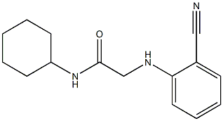 2-[(2-cyanophenyl)amino]-N-cyclohexylacetamide Structure