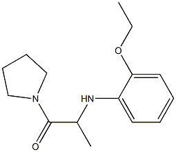 2-[(2-ethoxyphenyl)amino]-1-(pyrrolidin-1-yl)propan-1-one 구조식 이미지