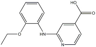 2-[(2-ethoxyphenyl)amino]pyridine-4-carboxylic acid 구조식 이미지