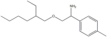2-[(2-ethylhexyl)oxy]-1-(4-methylphenyl)ethan-1-amine 구조식 이미지