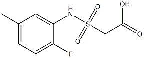 2-[(2-fluoro-5-methylphenyl)sulfamoyl]acetic acid 구조식 이미지