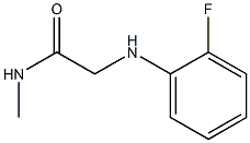 2-[(2-fluorophenyl)amino]-N-methylacetamide Structure