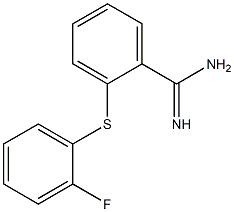 2-[(2-fluorophenyl)sulfanyl]benzene-1-carboximidamide Structure