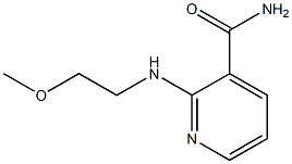 2-[(2-methoxyethyl)amino]pyridine-3-carboxamide Structure