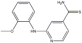 2-[(2-methoxyphenyl)amino]pyridine-4-carbothioamide Structure