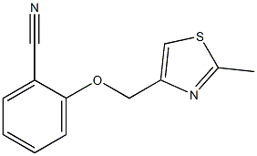 2-[(2-methyl-1,3-thiazol-4-yl)methoxy]benzonitrile Structure