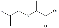 2-[(2-methylprop-2-enyl)thio]propanoic acid 구조식 이미지