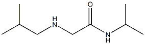 2-[(2-methylpropyl)amino]-N-(propan-2-yl)acetamide 구조식 이미지