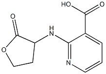 2-[(2-oxooxolan-3-yl)amino]pyridine-3-carboxylic acid 구조식 이미지