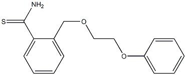 2-[(2-phenoxyethoxy)methyl]benzenecarbothioamide 구조식 이미지