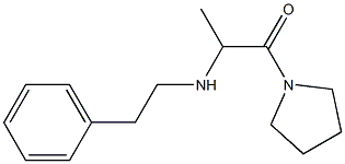 2-[(2-phenylethyl)amino]-1-(pyrrolidin-1-yl)propan-1-one Structure