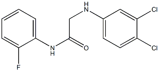 2-[(3,4-dichlorophenyl)amino]-N-(2-fluorophenyl)acetamide Structure