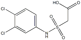 2-[(3,4-dichlorophenyl)sulfamoyl]acetic acid Structure