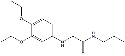 2-[(3,4-diethoxyphenyl)amino]-N-propylacetamide Structure