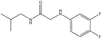 2-[(3,4-difluorophenyl)amino]-N-(2-methylpropyl)acetamide Structure