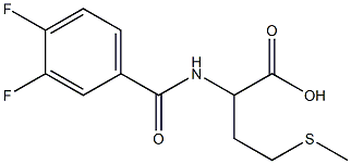 2-[(3,4-difluorophenyl)formamido]-4-(methylsulfanyl)butanoic acid Structure