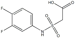 2-[(3,4-difluorophenyl)sulfamoyl]acetic acid Structure