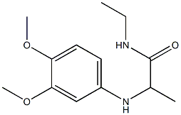 2-[(3,4-dimethoxyphenyl)amino]-N-ethylpropanamide Structure