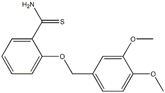 2-[(3,4-dimethoxyphenyl)methoxy]benzene-1-carbothioamide 구조식 이미지