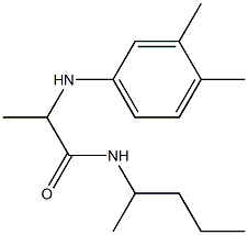 2-[(3,4-dimethylphenyl)amino]-N-(pentan-2-yl)propanamide Structure
