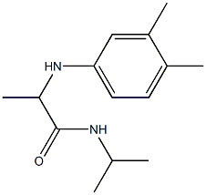 2-[(3,4-dimethylphenyl)amino]-N-(propan-2-yl)propanamide 구조식 이미지