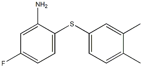 2-[(3,4-dimethylphenyl)sulfanyl]-5-fluoroaniline Structure