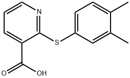 2-[(3,4-dimethylphenyl)sulfanyl]pyridine-3-carboxylic acid Structure