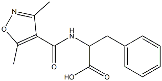 2-[(3,5-dimethyl-1,2-oxazol-4-yl)formamido]-3-phenylpropanoic acid Structure