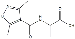 2-[(3,5-dimethyl-1,2-oxazol-4-yl)formamido]propanoic acid Structure