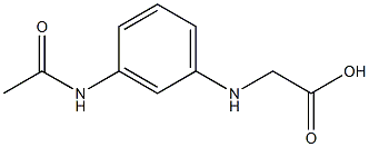 2-[(3-acetamidophenyl)amino]acetic acid 구조식 이미지