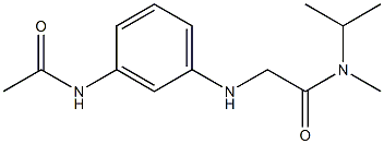 2-[(3-acetamidophenyl)amino]-N-methyl-N-(propan-2-yl)acetamide 구조식 이미지